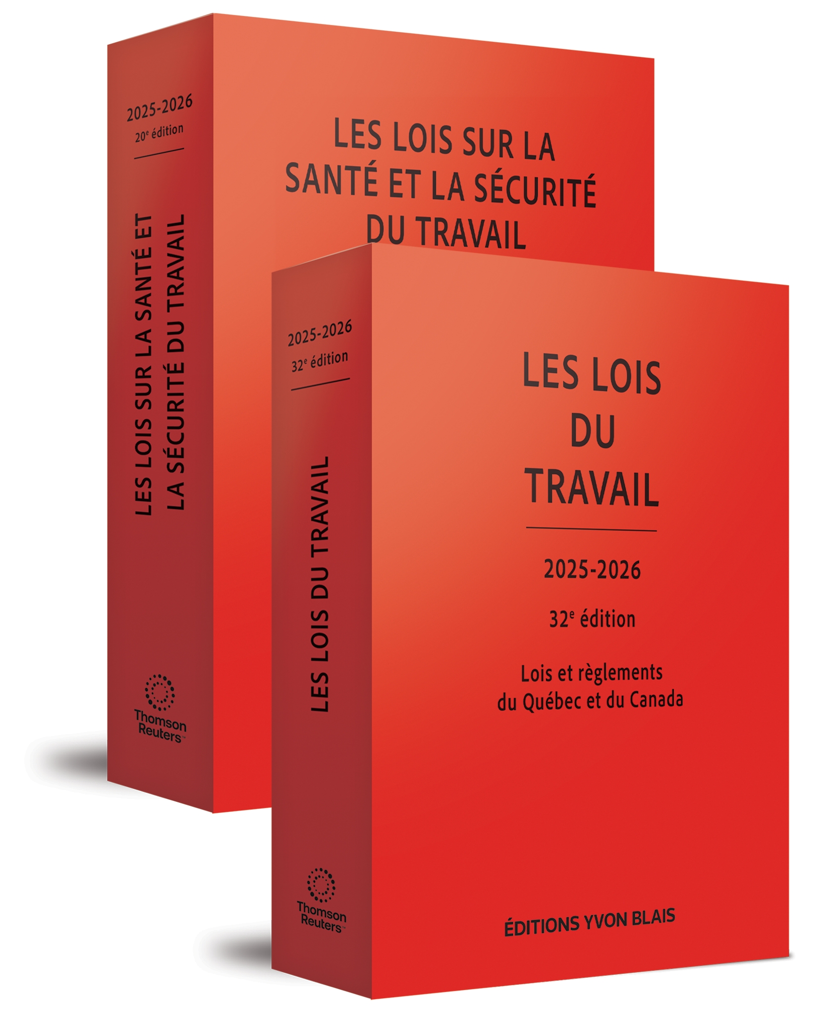 couverture de Les lois du travail et Les lois sur la santé et sécurité au travail 2026-2027 - Ensemble de deux volumes