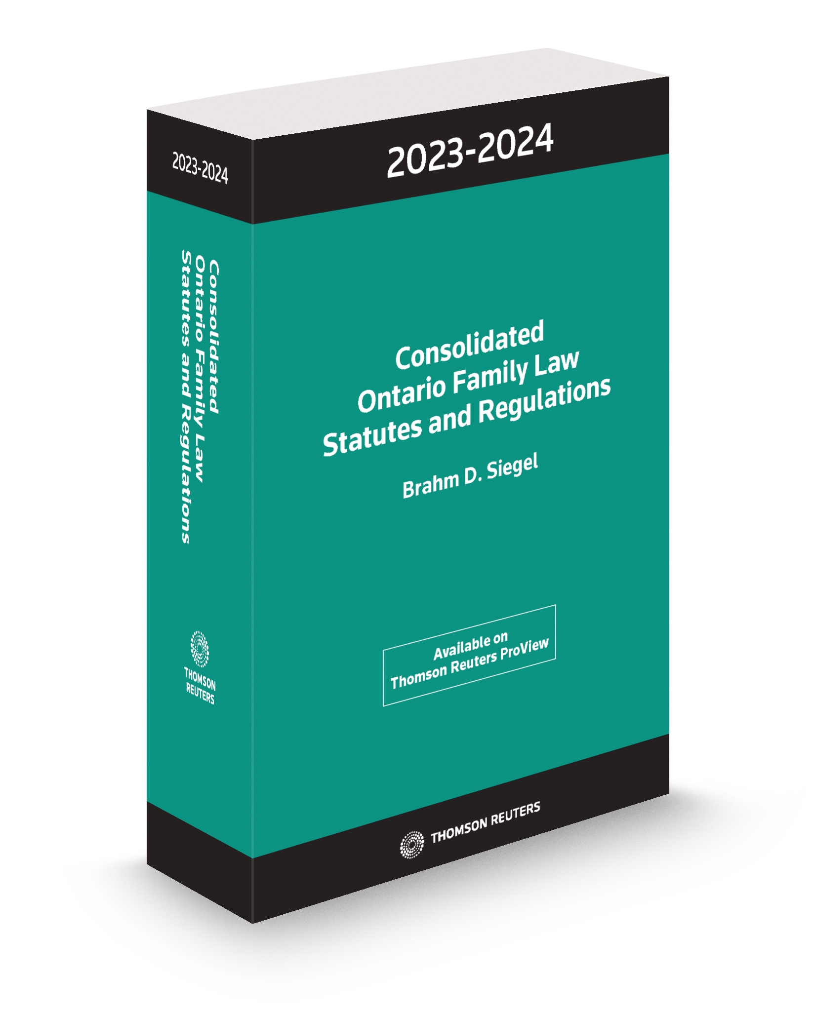 Front cover image of Consolidated Ontario Family Law Statutes and Regulations 2023-2024.