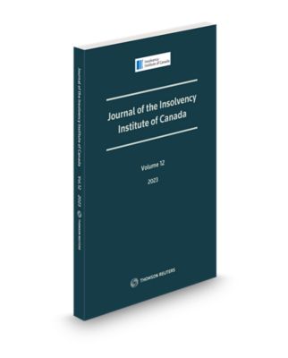 image of Journal of the Insolvency Institute of Canada, Volume 12
