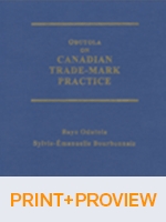 Cover of Odutola on Canadian Trademark Practice, Binder/looseleaf and eLooseleaf