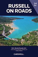 Cover of Russell on Roads, Third Edition, Softbound book