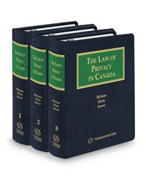 Cover of The Law of Privacy in Canada, Binder/looseleaf and eLooseleaf