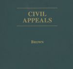 Cover of Civil Appeals, Binder/looseleaf and eLooseleaf