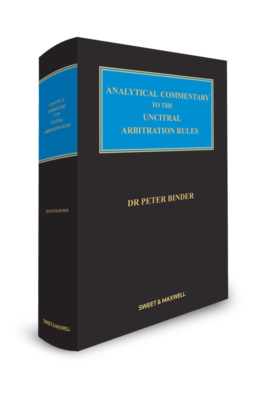 Cover of Analytical Commentary to the UNCITRAL Arbitration Rules