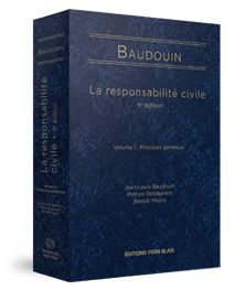 Couverture La responsabilite civile, 9e edition - Volume 1 : Principes generaux