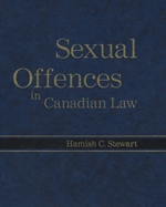 Cover of Sexual Offences in Canadian Law, Binder/looseleaf and eLooseleaf