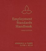 Cover of Employment Standards Handbook, Third Edition, Binder/looseleaf and eLooseleaf
