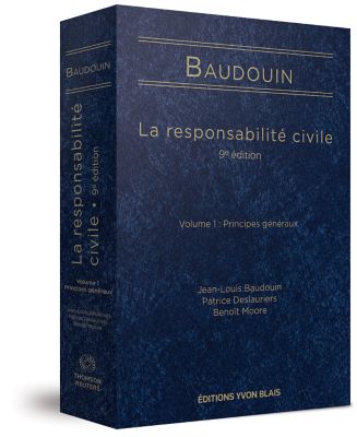 couverture de La responsabilité civile, 9e édition - Volume 1 : Principes généraux