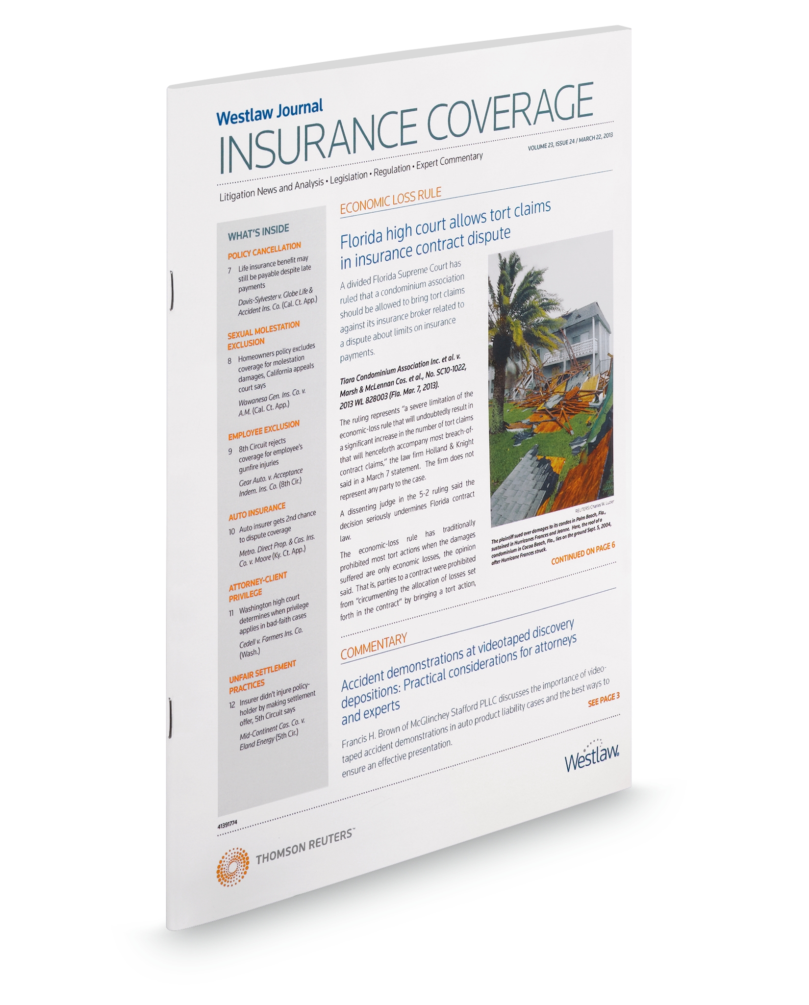 Cover of ANDREWS INSURANCE COVERAGE WESTLAW JOURNAL FULL SET