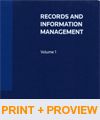 Cover of Records and Information Management, Binder/looseleaf and eLooseleaf