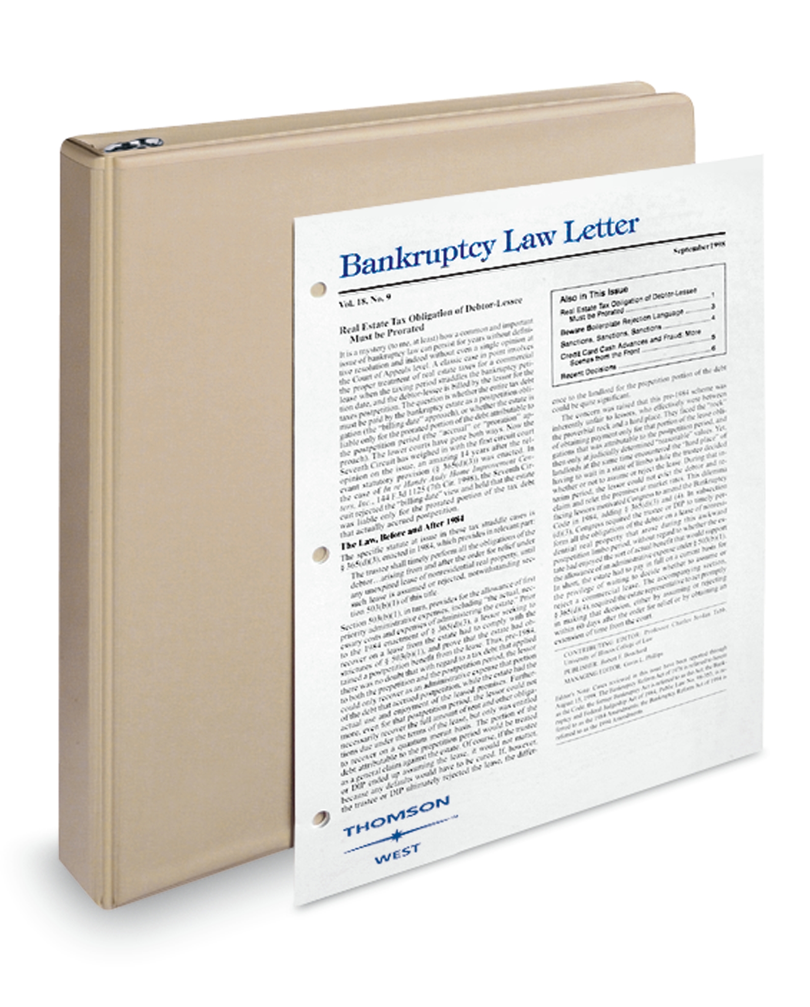Cover of BANKRUPTCY LAW LETTER FULL SET