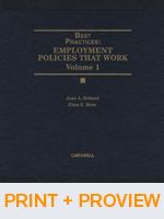 Cover of Best Practices: Employment Policies That Work (Print & ProView)