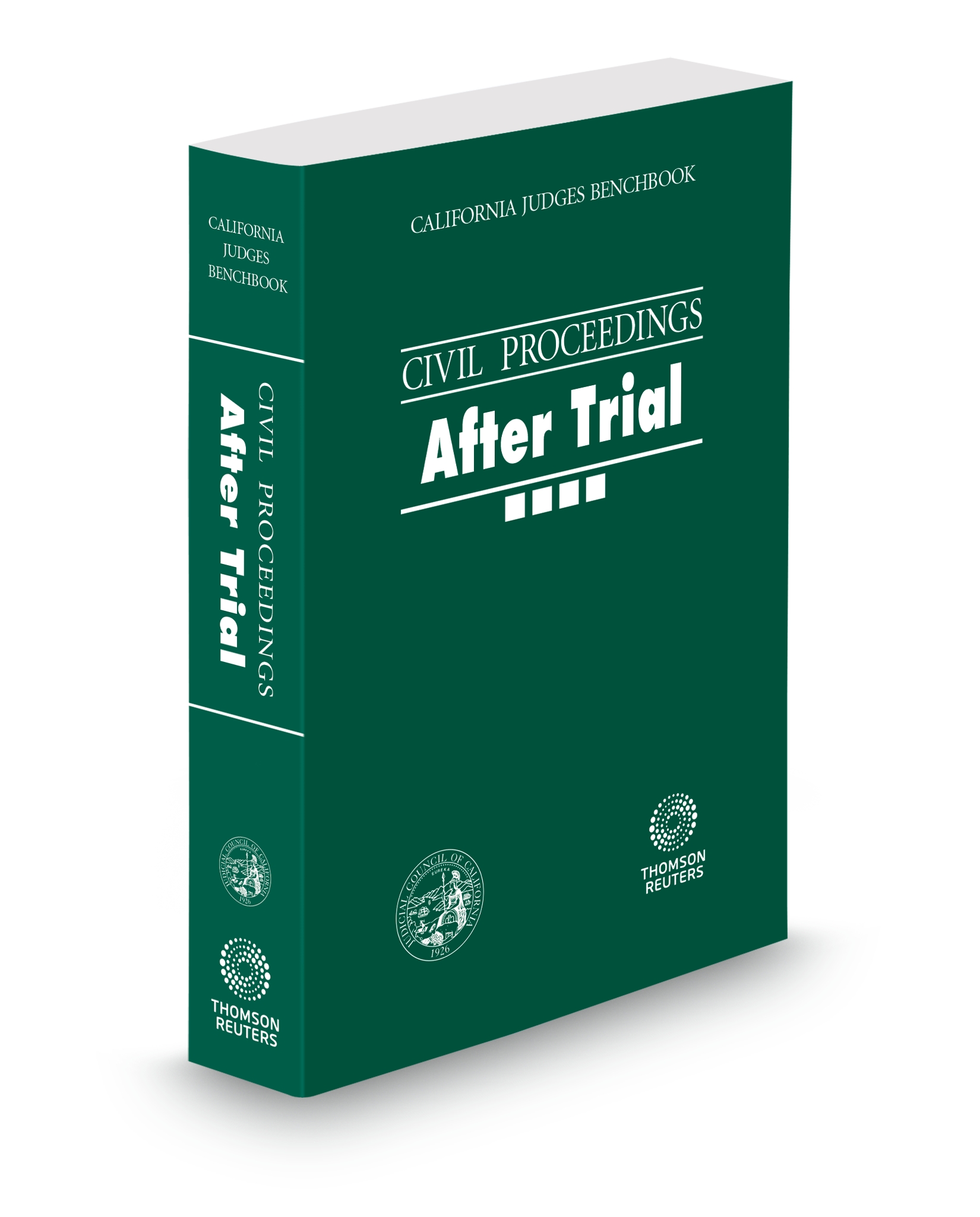 Cover of CJER CA CIVIL PROCEEDINGS AFTER TRIAL BENCHBOOK FULL SET