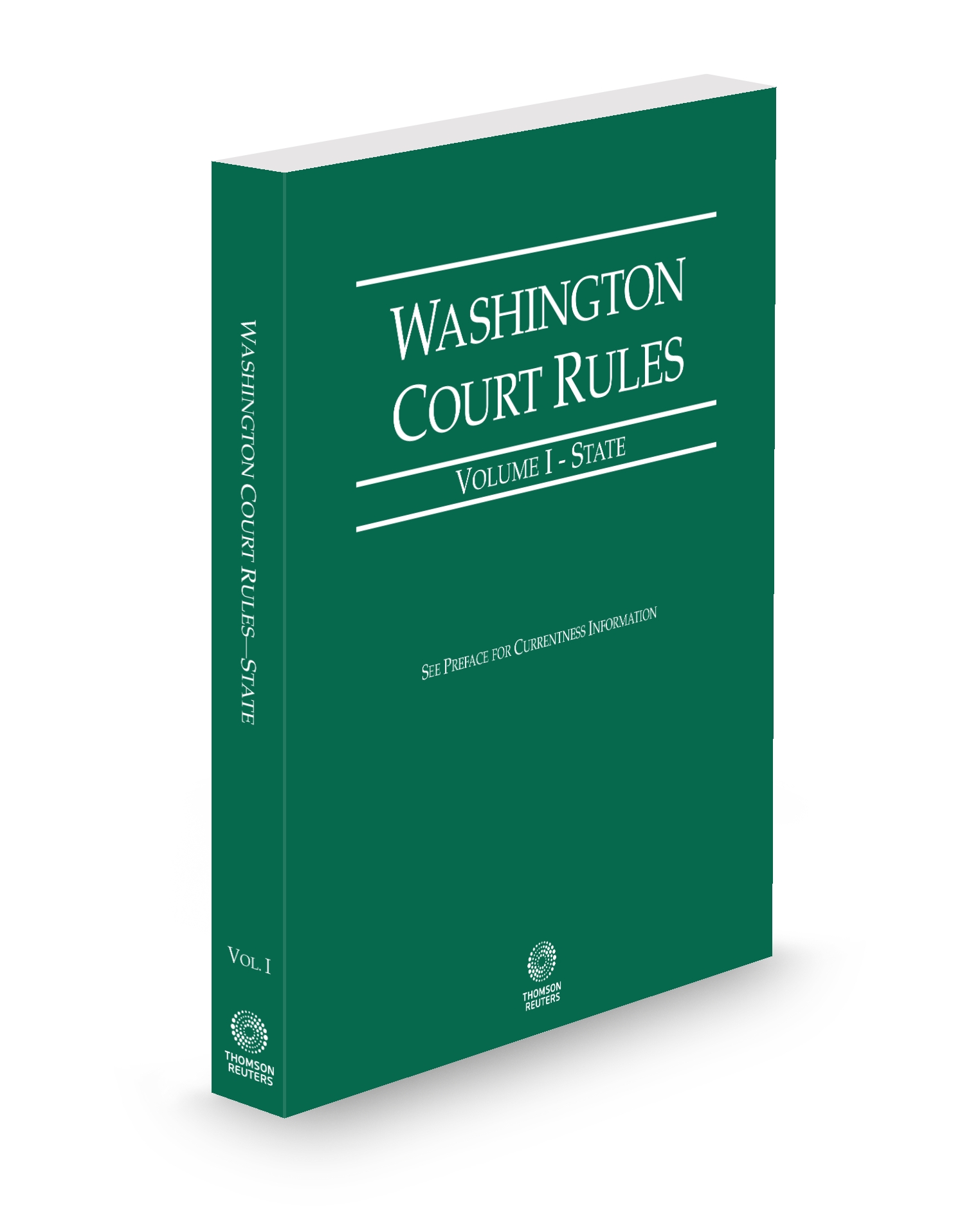 Cover of Washington Court Rules State, Volume I, Washington Court Rules, Set