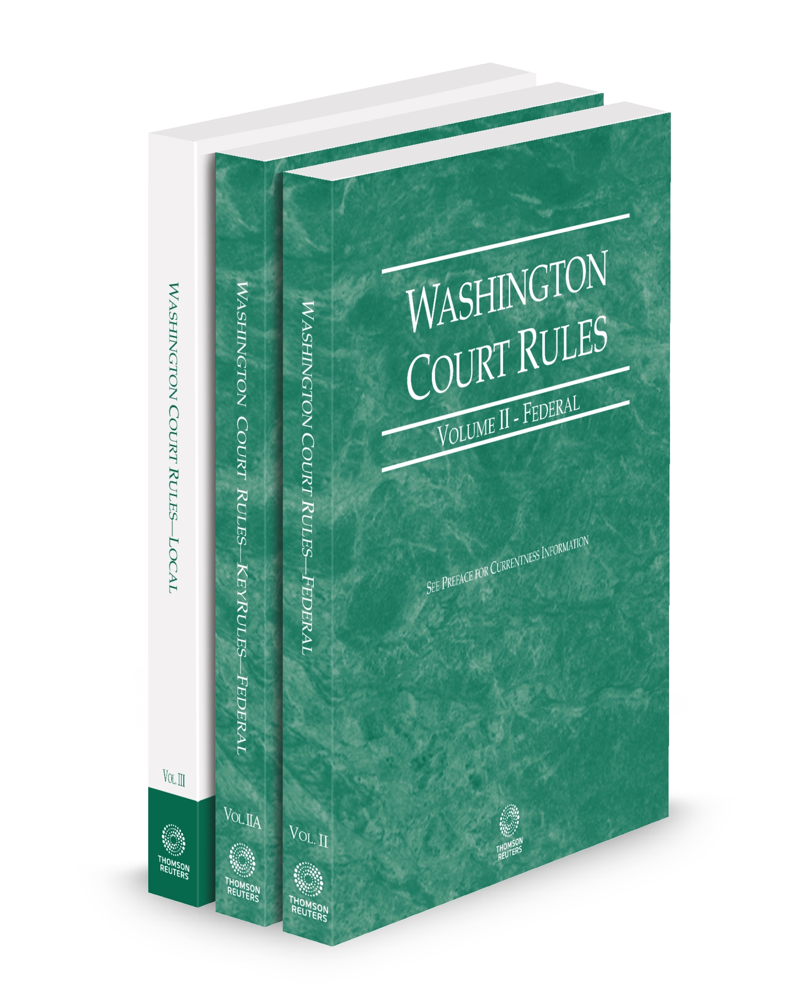 Cover of WA COURT RULES STATE, FEDERAL, FEDERAL KEYRULES AND LOCAL FULL SET