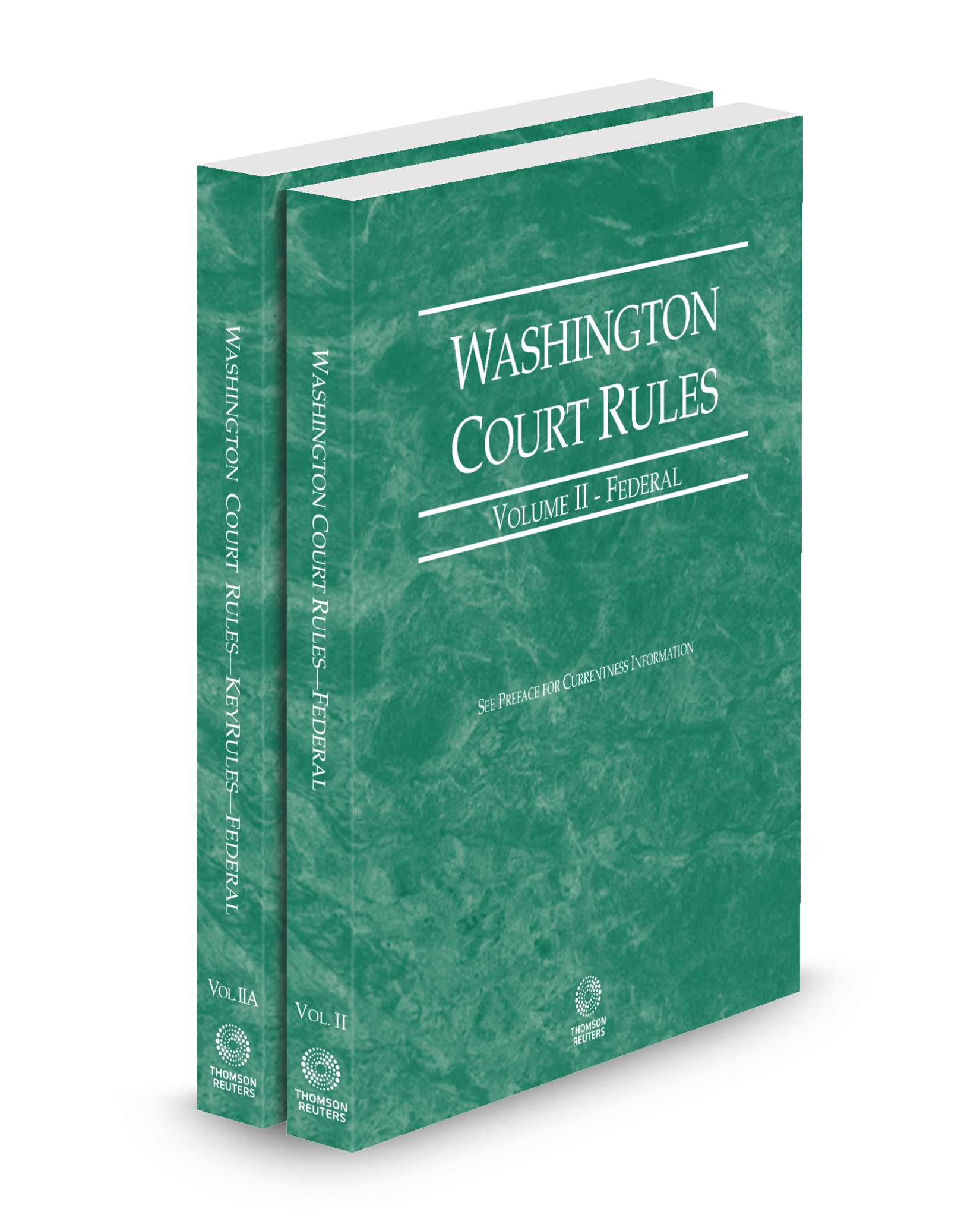 Cover of WA COURT RULES FEDERAL AND FEDERAL KEYRULES V.II-IIA FULL SET