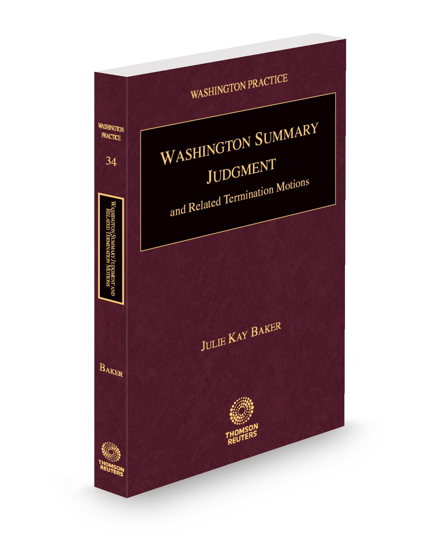 Cover of WA PRACTICE V.34 SUMMARY JUDGEMENT AND RELATED TERMINATION MOTIONS FULL SET