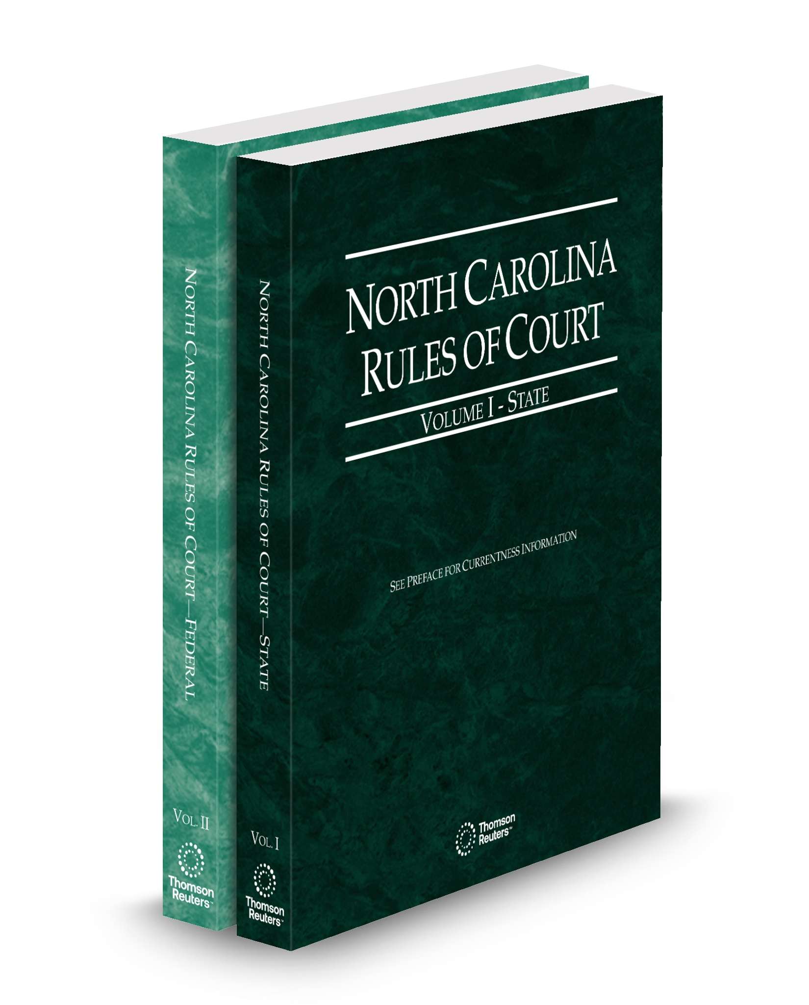 Cover of NC COURT RULES STATE AND FEDERAL V.I AND II FULL SET