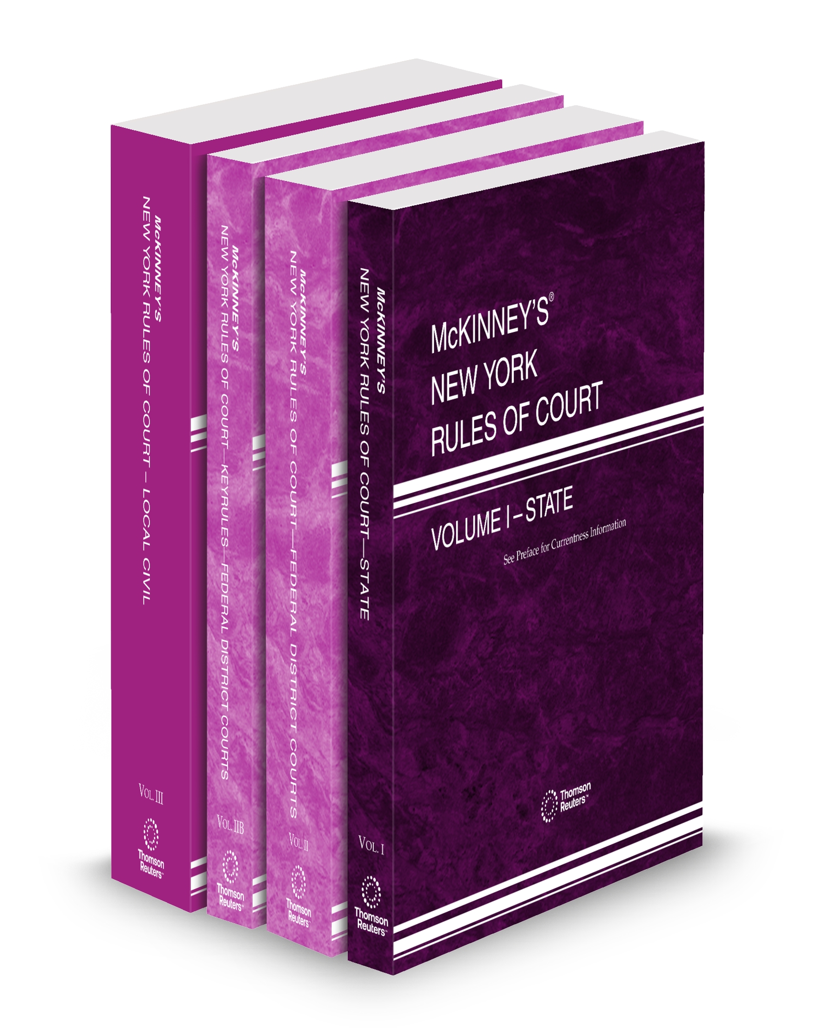 Cover of MCKINNEY'S NY RULES OF CT STATE, FEDERAL DISTRICT, FEDERAL DISTRICT KEYRULES, LOCAL V.I-V.II AND V.IIB-V.III FULL SET