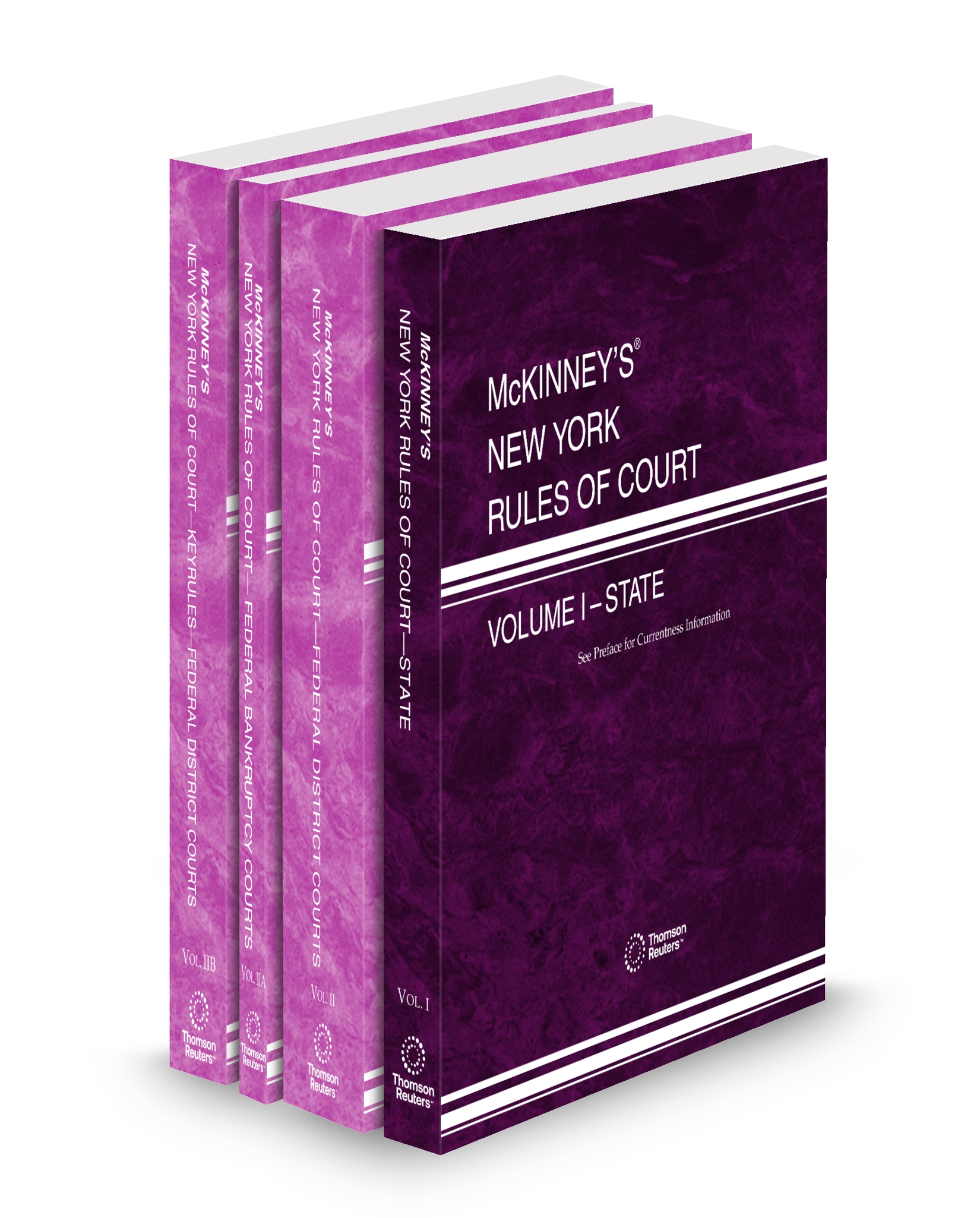 Cover of MCKINNEY'S NY RULES OF CT STATE, FEDERAL DISTRICT, FEDERAL BANKRUPTCY, FEDERAL DISTRICT KEYRULES V.I TO V.IIB FULL SET