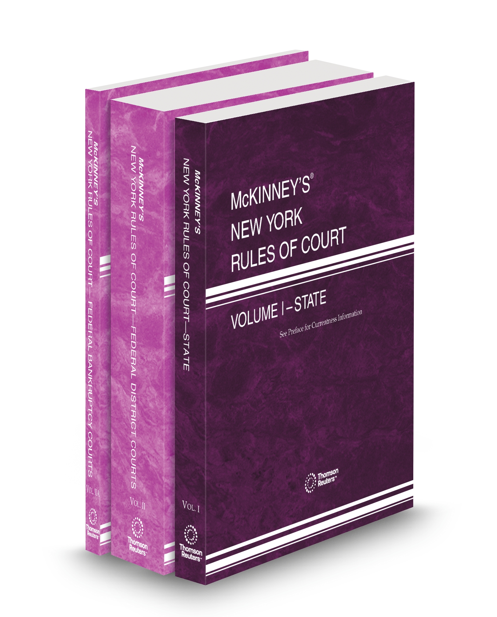 Cover of MCKINNEY'S NY RULES OF CT STATE, FEDERAL DISTRICT, FEDERAL BANKRUPTCY V.I TO V.IIA FULL SET