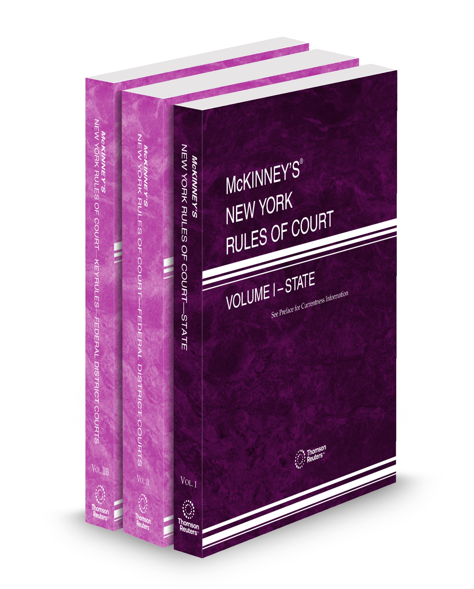 Cover of MCKINNEY'S NY RULES OF CT STATE, FEDERAL DISTRICT, FEDERAL DISTRICT KEYRULES V.I TO V.II AND V.IIB FULL SET