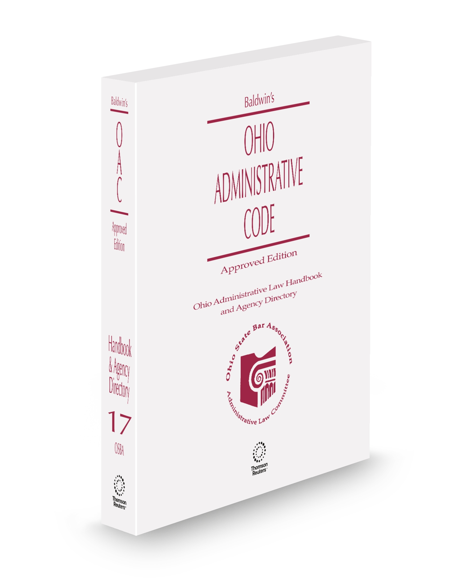 Cover of OH ADMINISTRATIVE CODE V.17 2013-2014 OH ADMINISTRATIVE LAW HANDBOOK AND AGENCY DIRECTORY SUB