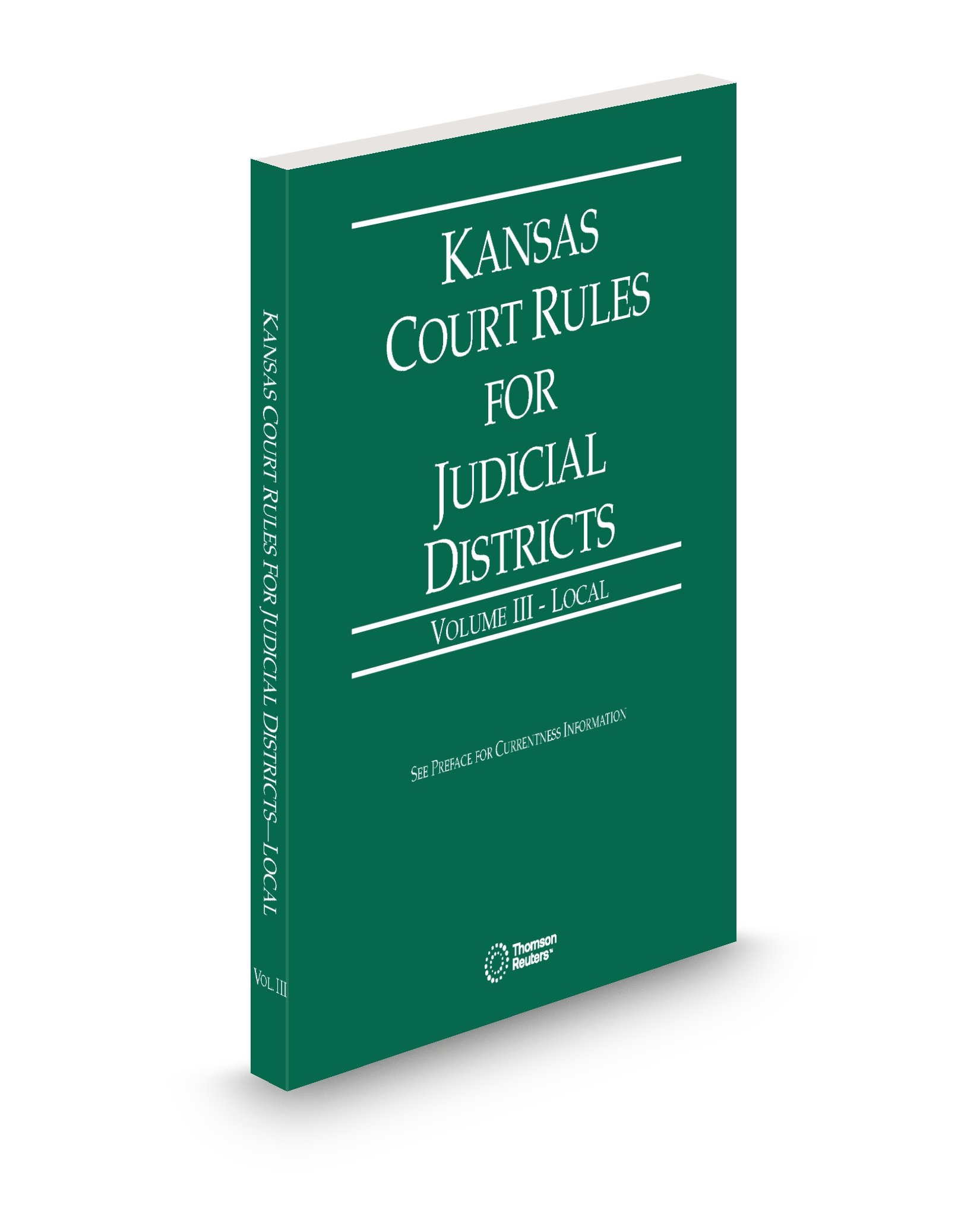 Cover of KS COURT RULES AND PROCEDURE LOCAL V.III SUB