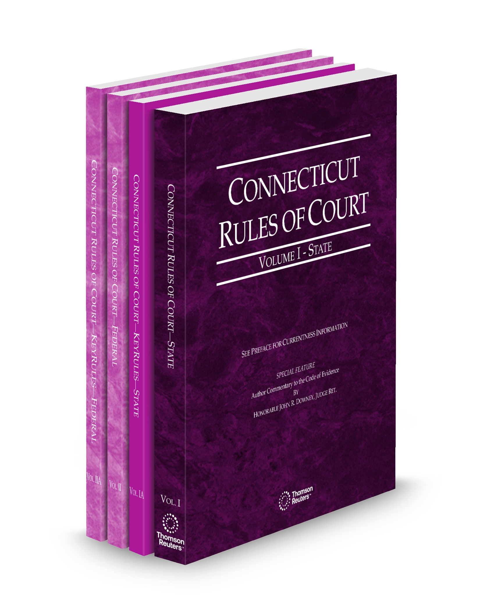 Cover of CT COURT RULES STATE AND STATE KEYRULES FEDERAL AND FEDERAL KEYRULES V.I-IIA FULL SET