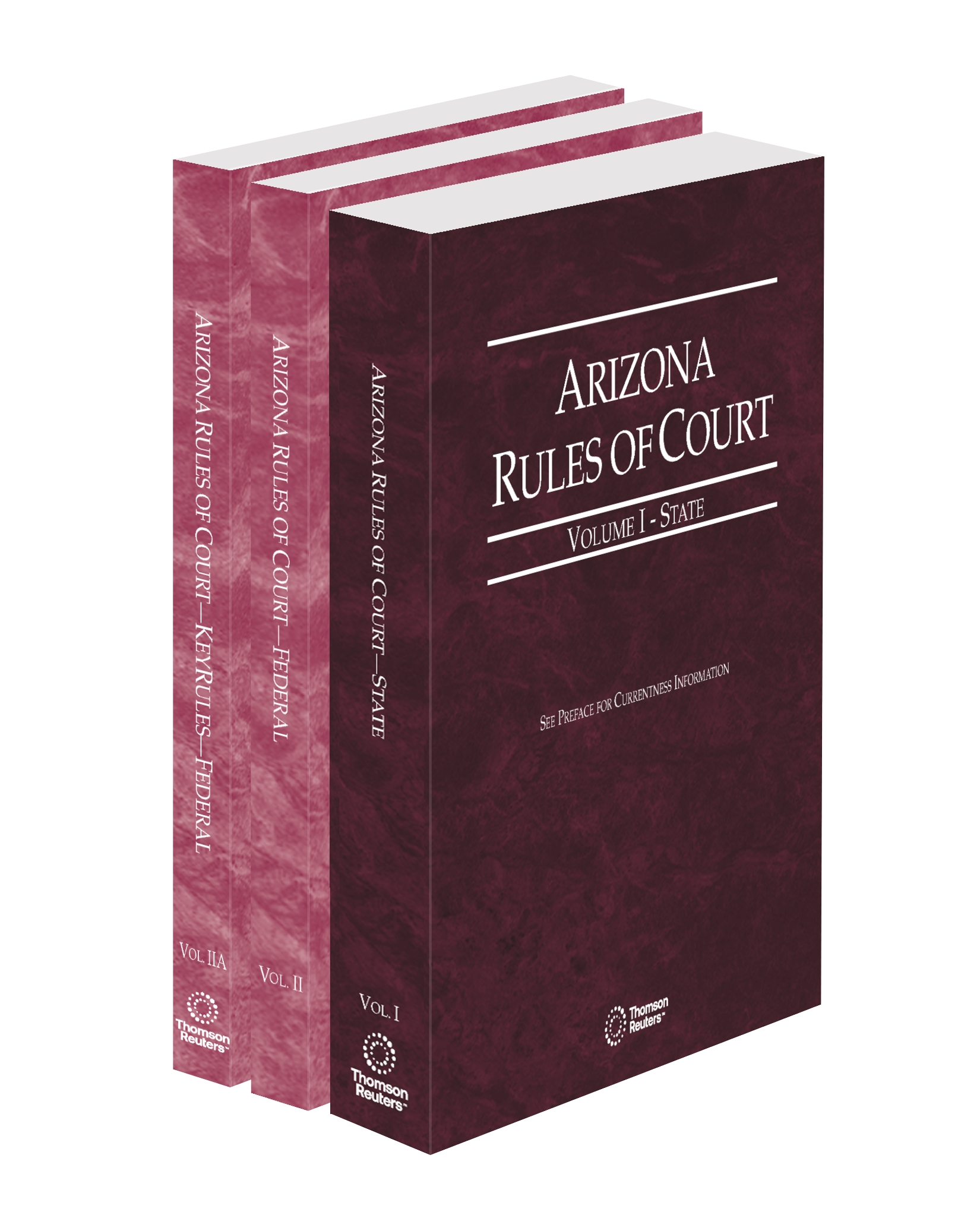 Cover of AZ COURT RULES STATE FEDERAL AND FEDERAL KEYRULES V.I-V.IIA FULL SET