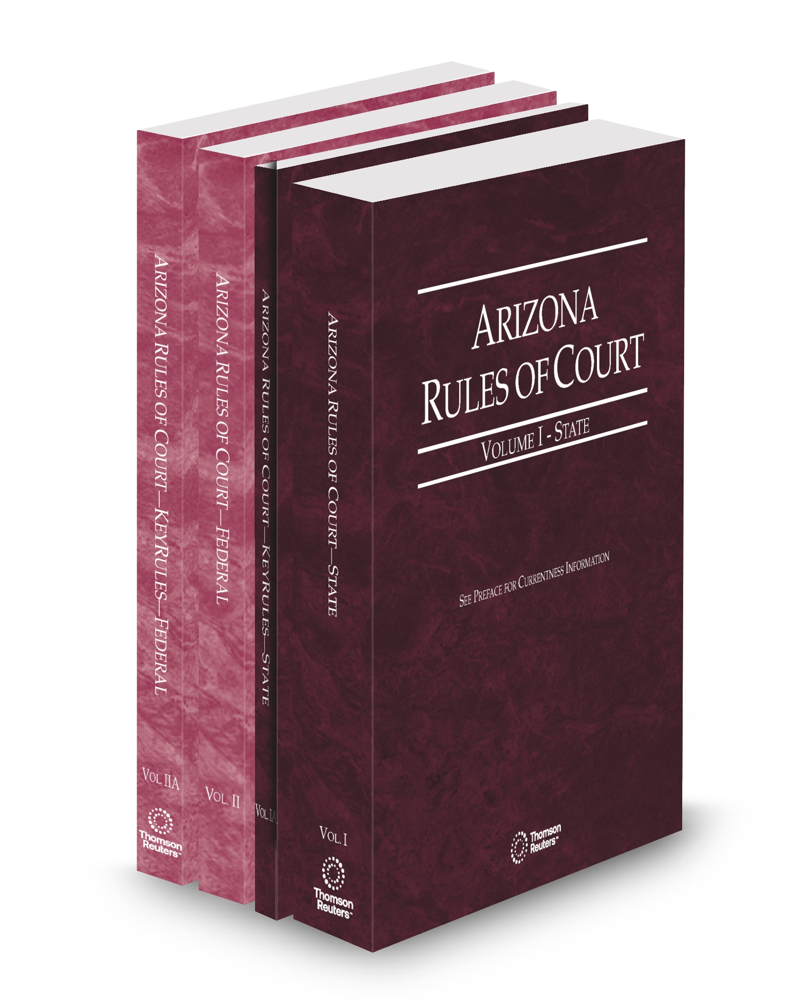 Cover of AZ COURT RULES STATE STATE KEYRULES FEDERAL AND FEDERAL KEYRULES V.I-V.IIA FULL SET