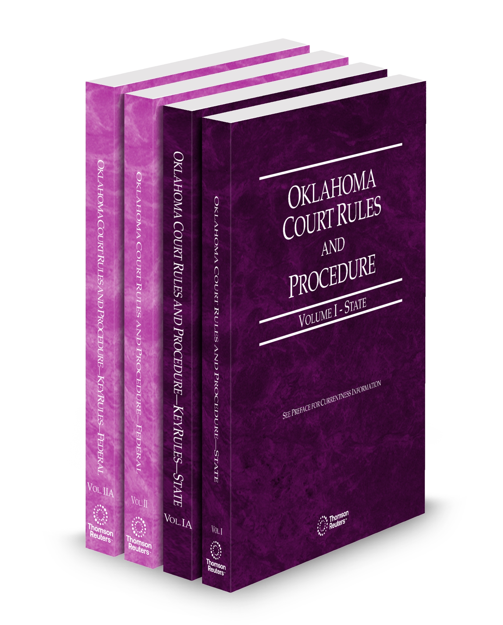 Cover of OK COURT RULES STATE STATE KEYRULES FEDERAL AND FEDERAL KEYRULES V.I-IIA FULL SET