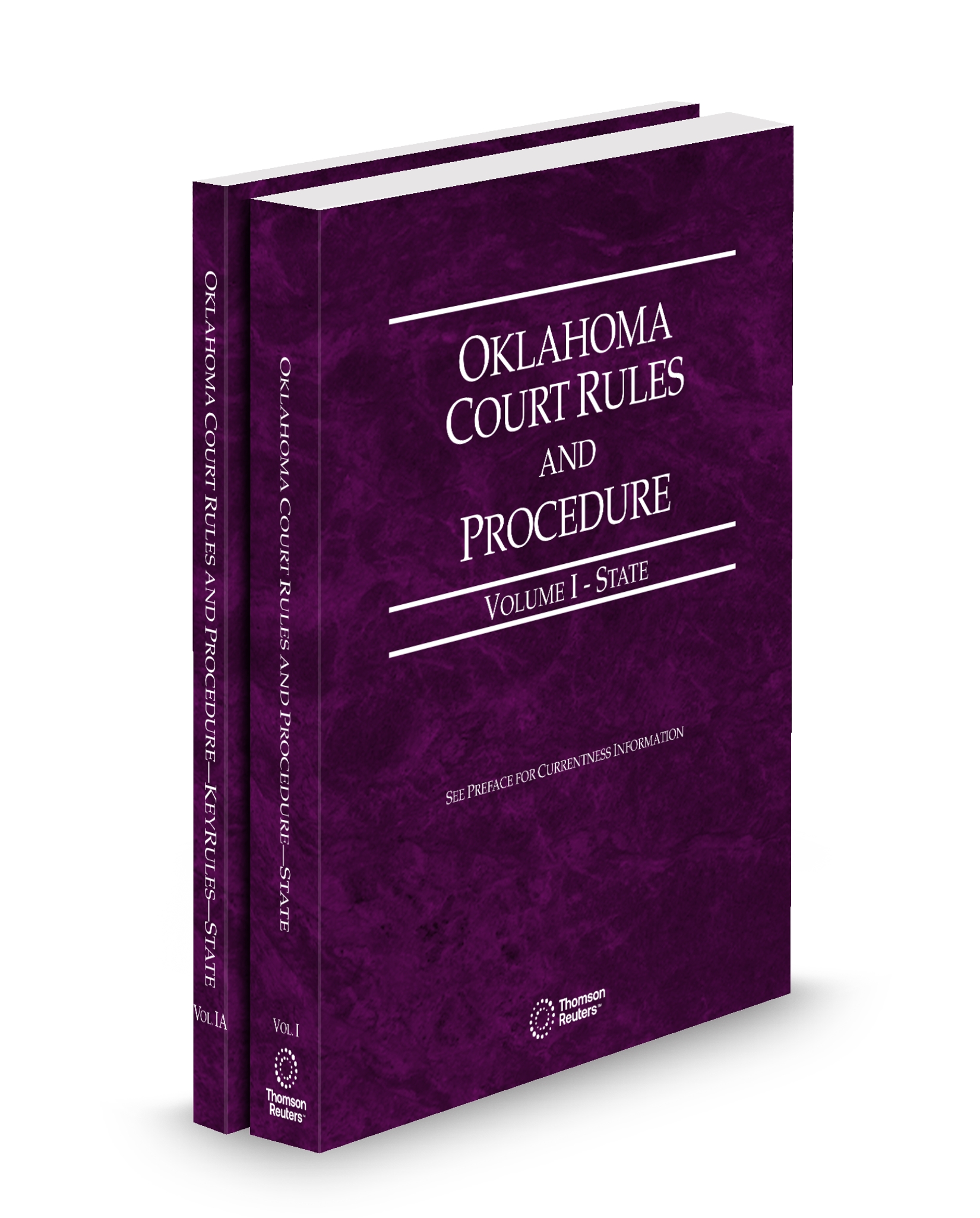 Cover of OK COURT RULES STATE AND STATE KEYRULES V.I-IA FULL SET