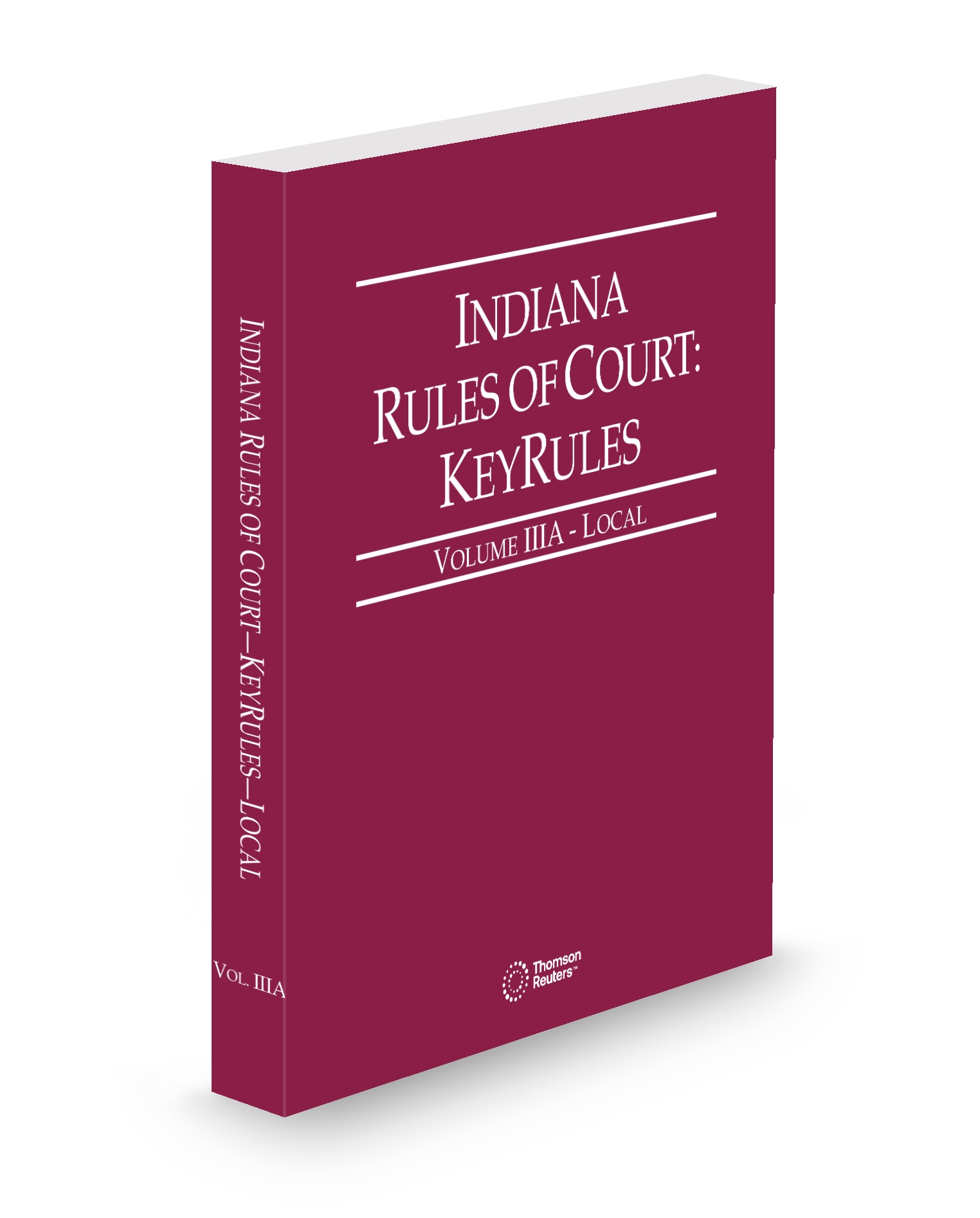 Cover of IN COURT RULES LOCAL KEYRULES V 3A SUB