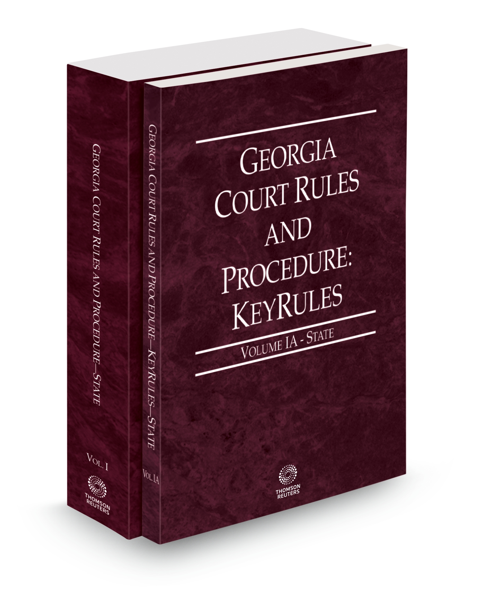 Cover of GA COURT RULES STATE AND STATE KEYRULES V.I-IA FULL SET