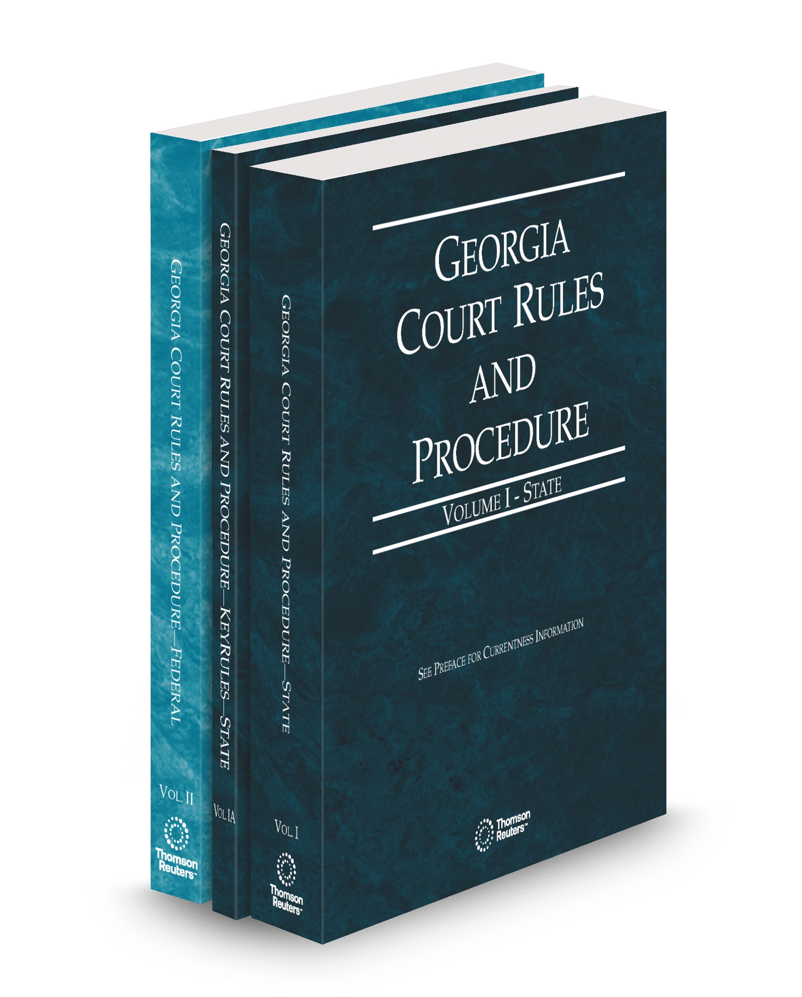 Cover of GA COURT RULES STATE, STATE KEYRULE AND FEDERAL V.I-II FULL SET