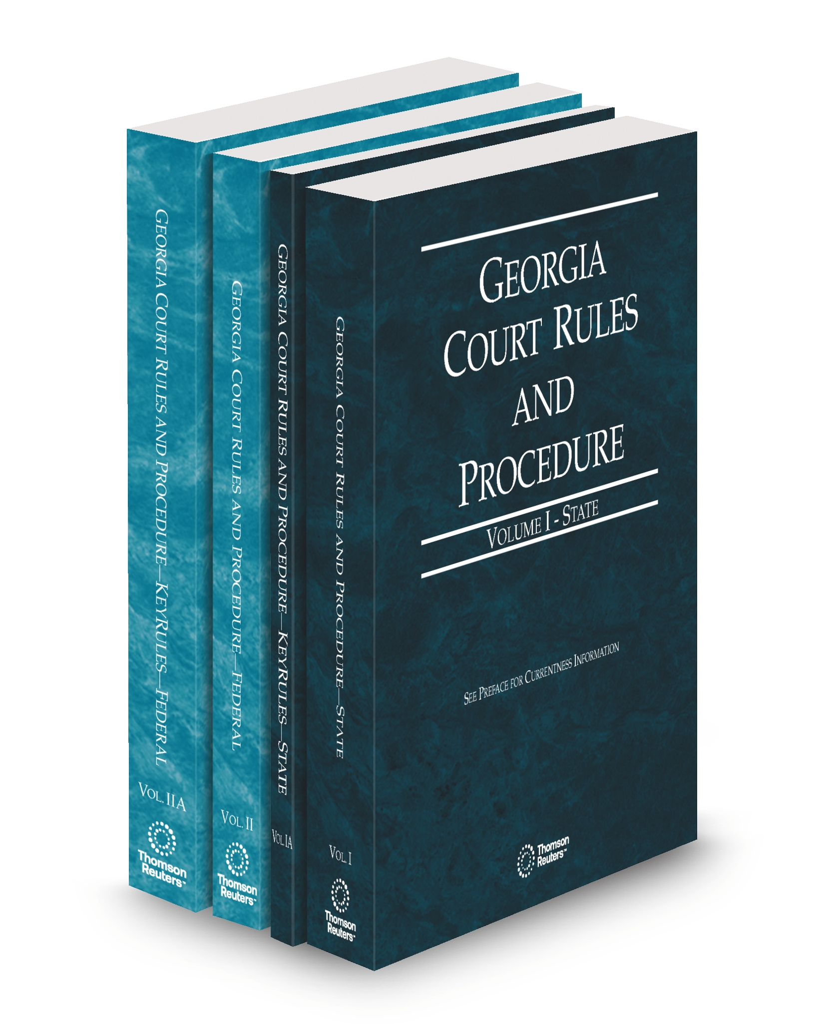 Cover of GA COURT RULES STATE, STATE KEYRULE, FEDERAL AND FEDERAL KEYRULES V.I-IIA FULL SET