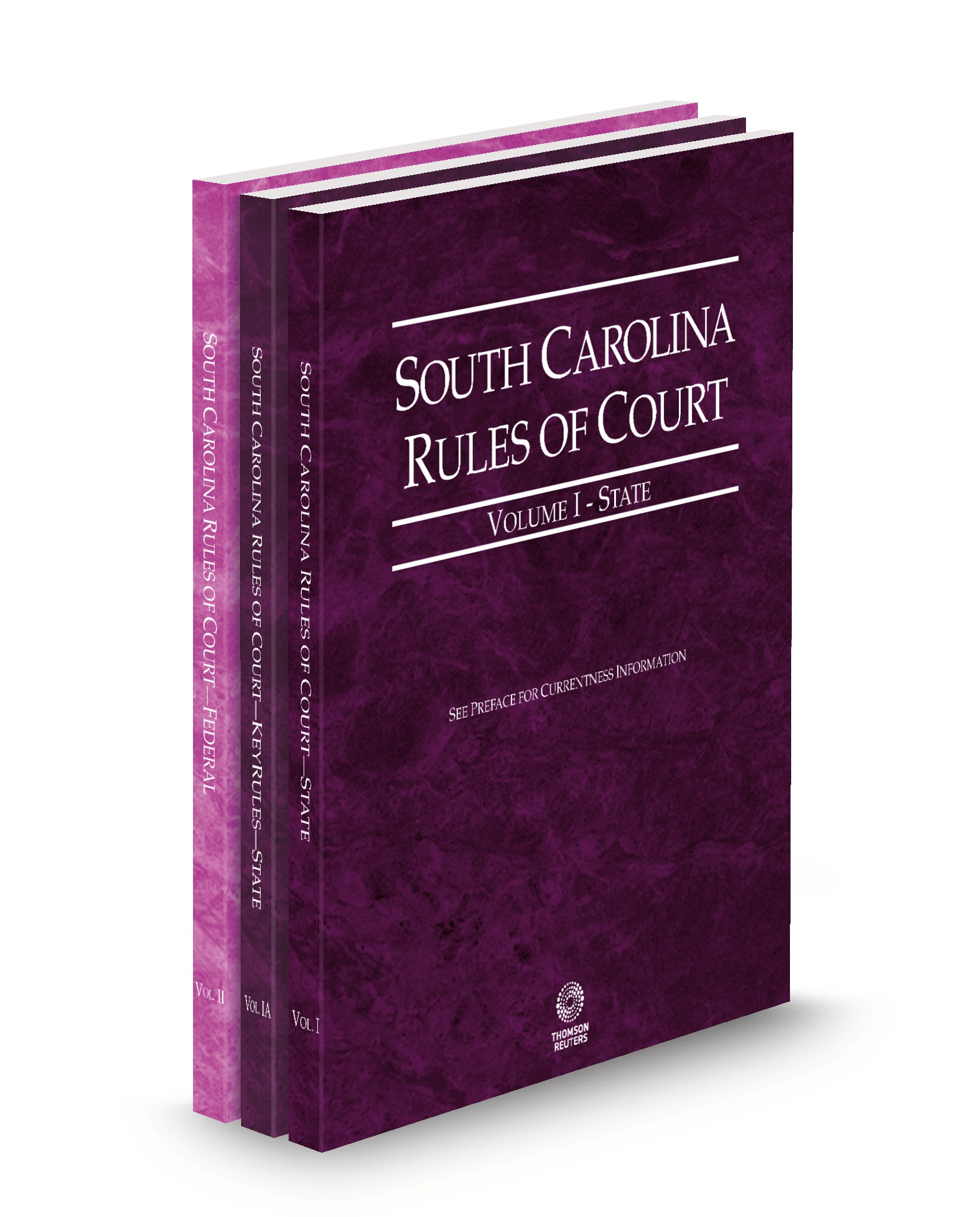 Cover of SC COURT RULES STATE STATE KEYRULES AND FEDERAL V.I TO II FULL SET