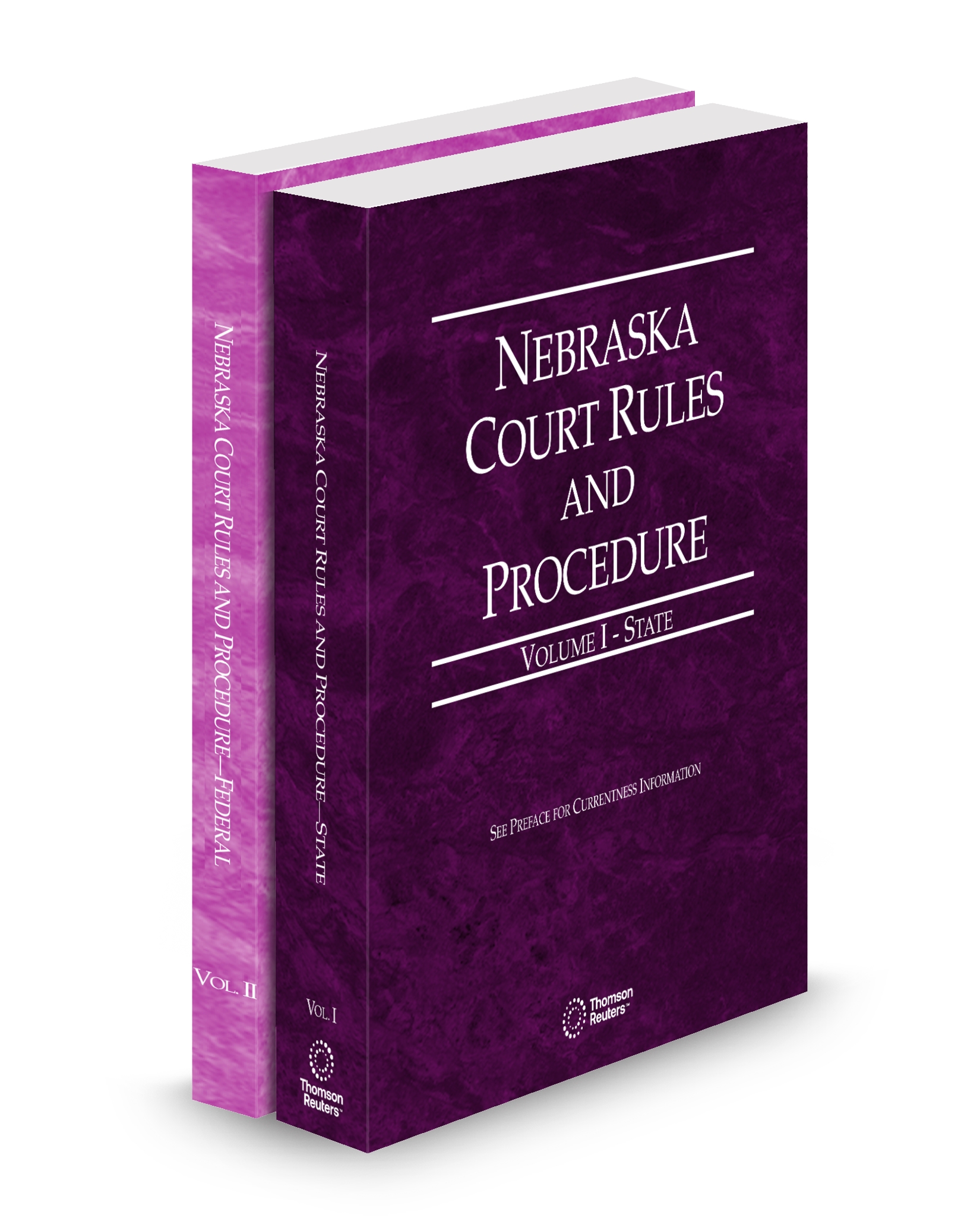 Cover of NE COURT RULES STATE AND FEDERAL V.I AND II FULL SET