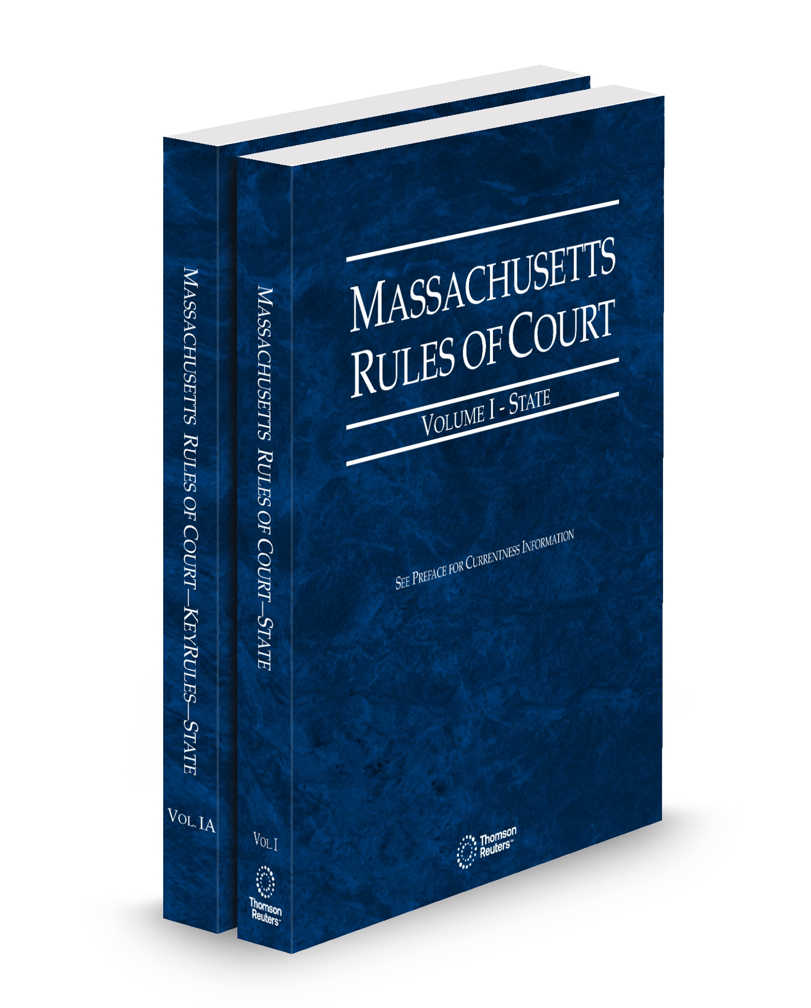 Cover of MA COURT RULES STATE AND STATE KEYRULES V.I-IA FULL SET