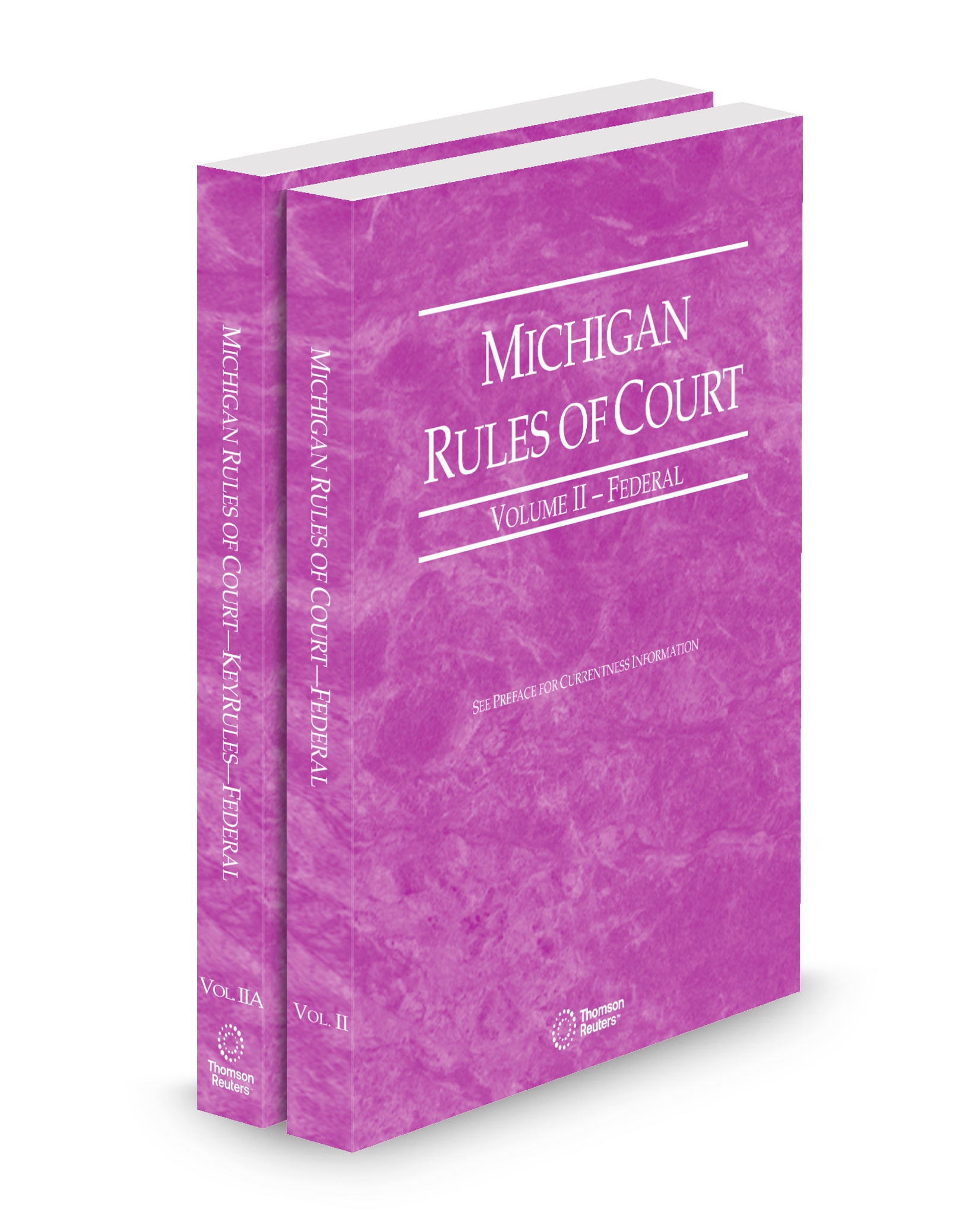 Cover of MI COURT RULES FEDERAL AND FEDERAL KEYRULES V.II-IIA FULL SET