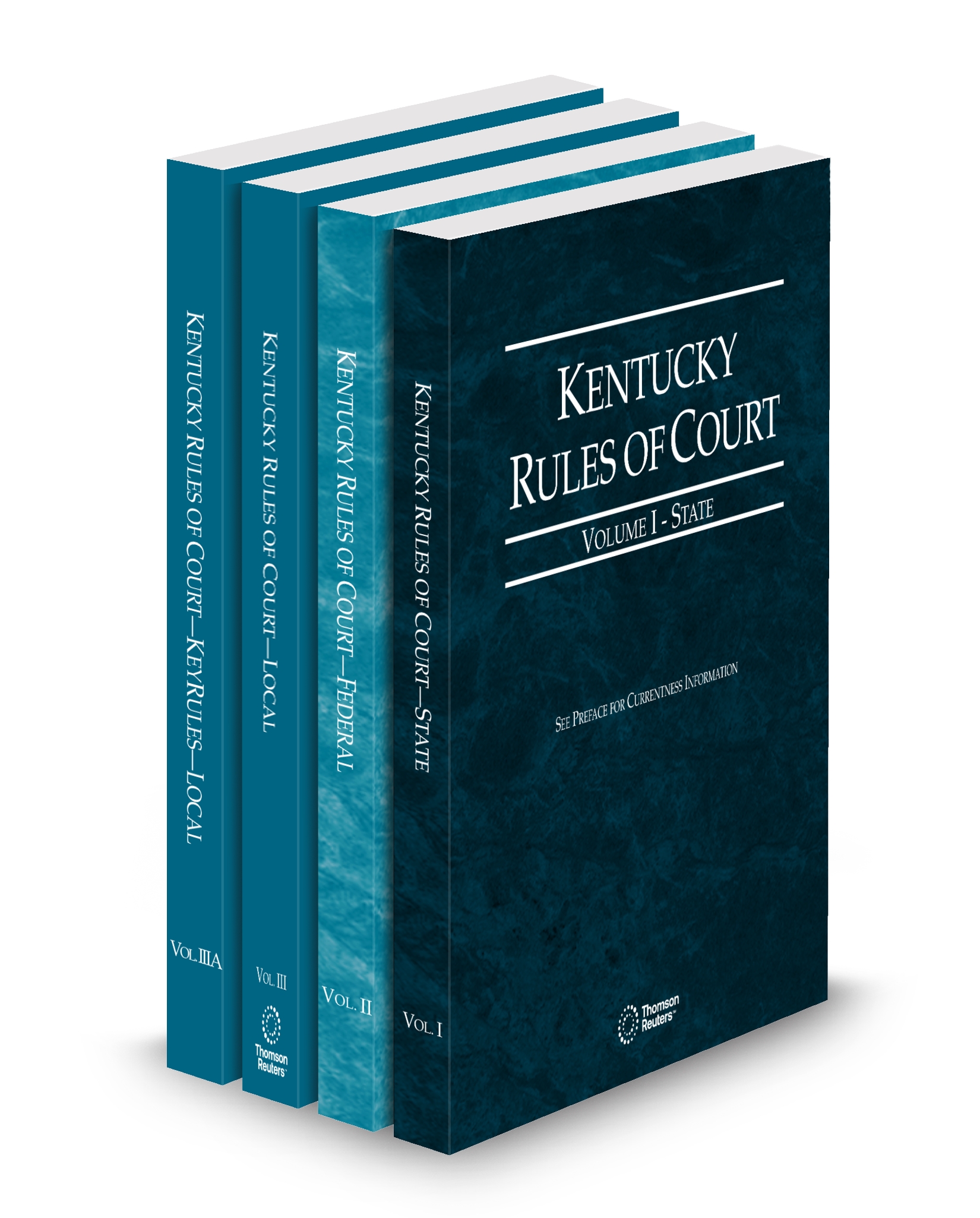 Cover of KY COURT RULES STATE, FEDERAL, LOCAL AND LOCAL KEYRULES V.I-IIIA FULL SET
