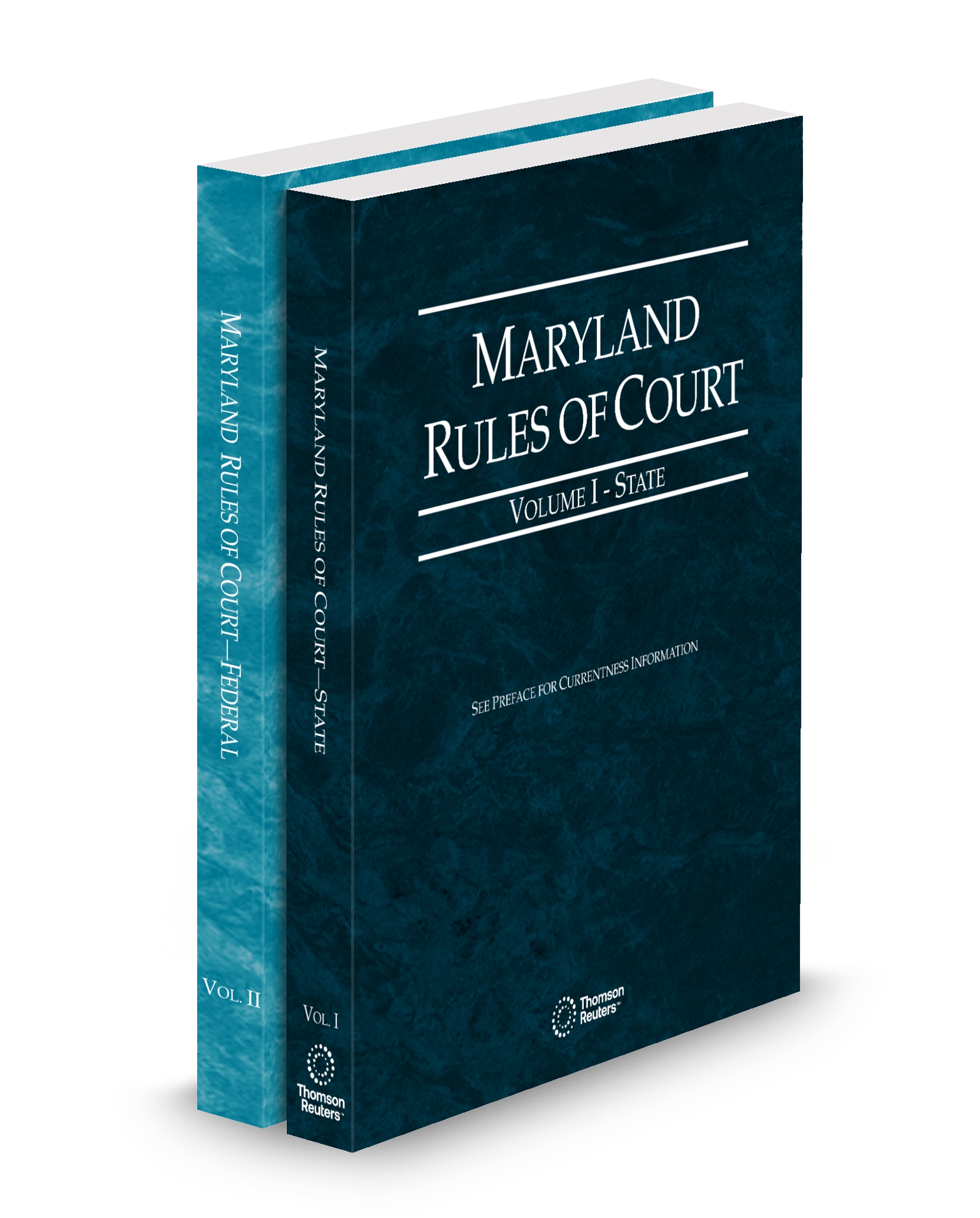Cover of MD COURT RULES STATE AND FEDERAL V.I-II FULL SET