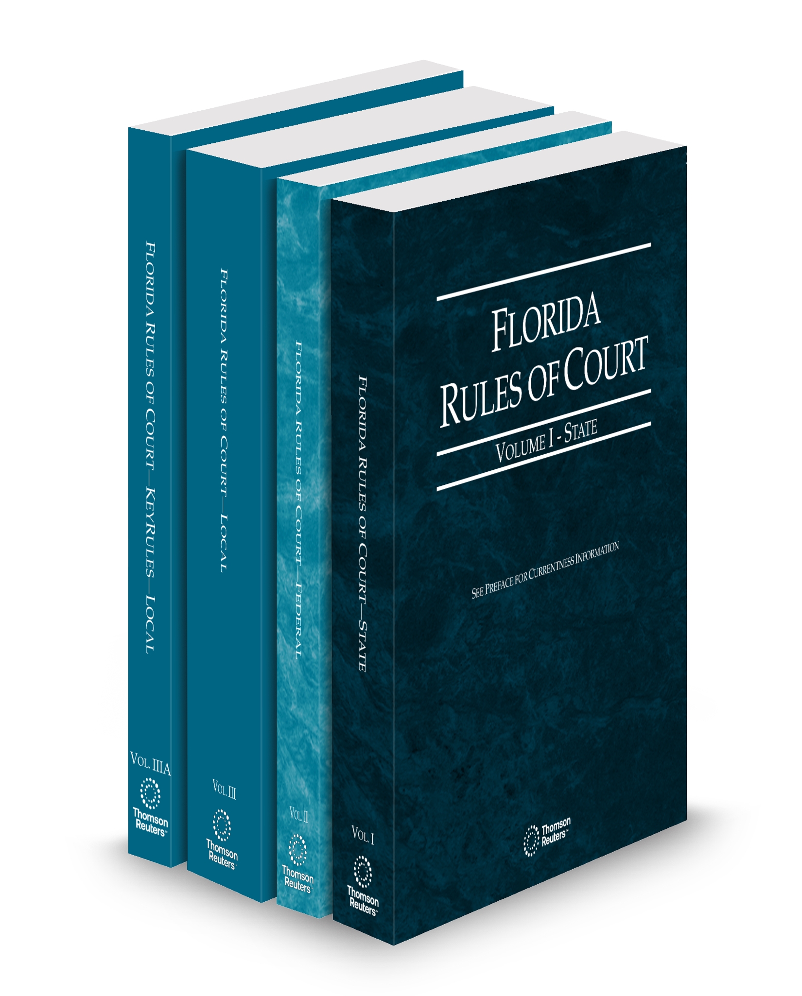 Cover of FL COURT RULES STATE, FEDERAL, LOCAL AND LOCAL KEYRULES V.I-IIIA FULL SET