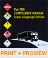 Cover of The TDG Compliance Manual - Clear Language Edition, Binder/looseleaf and eLooseleaf