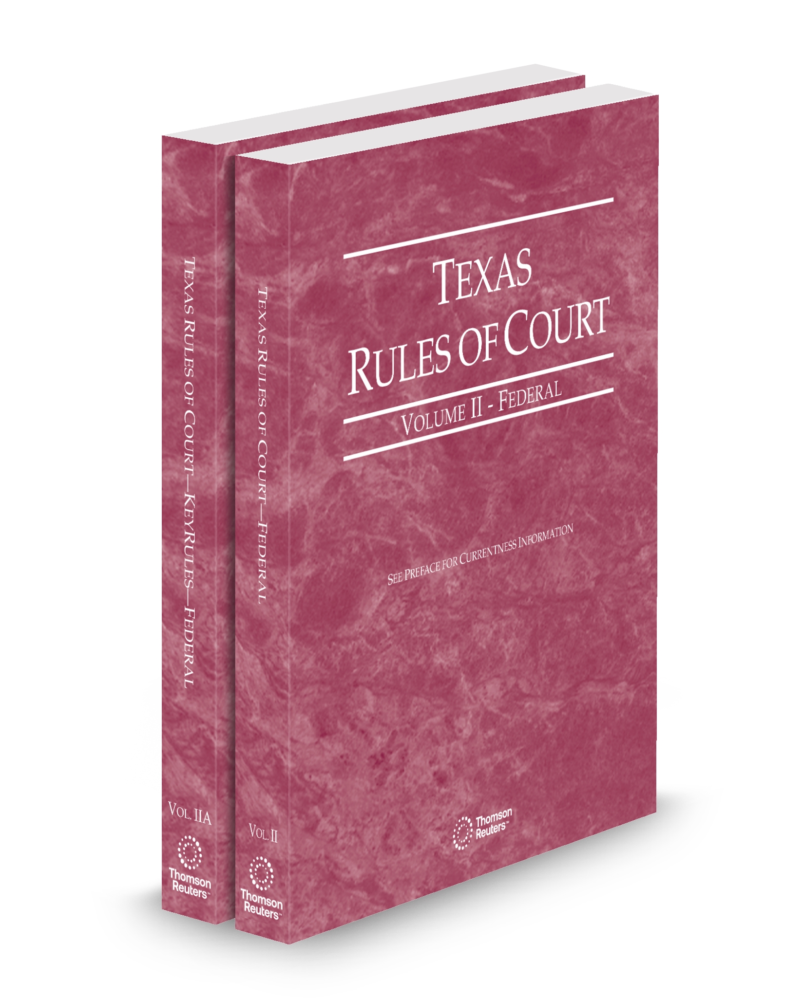 Cover of TX COURT RULES FEDERAL AND FEDERAL KEYRULES V.II-IIA FULL SET