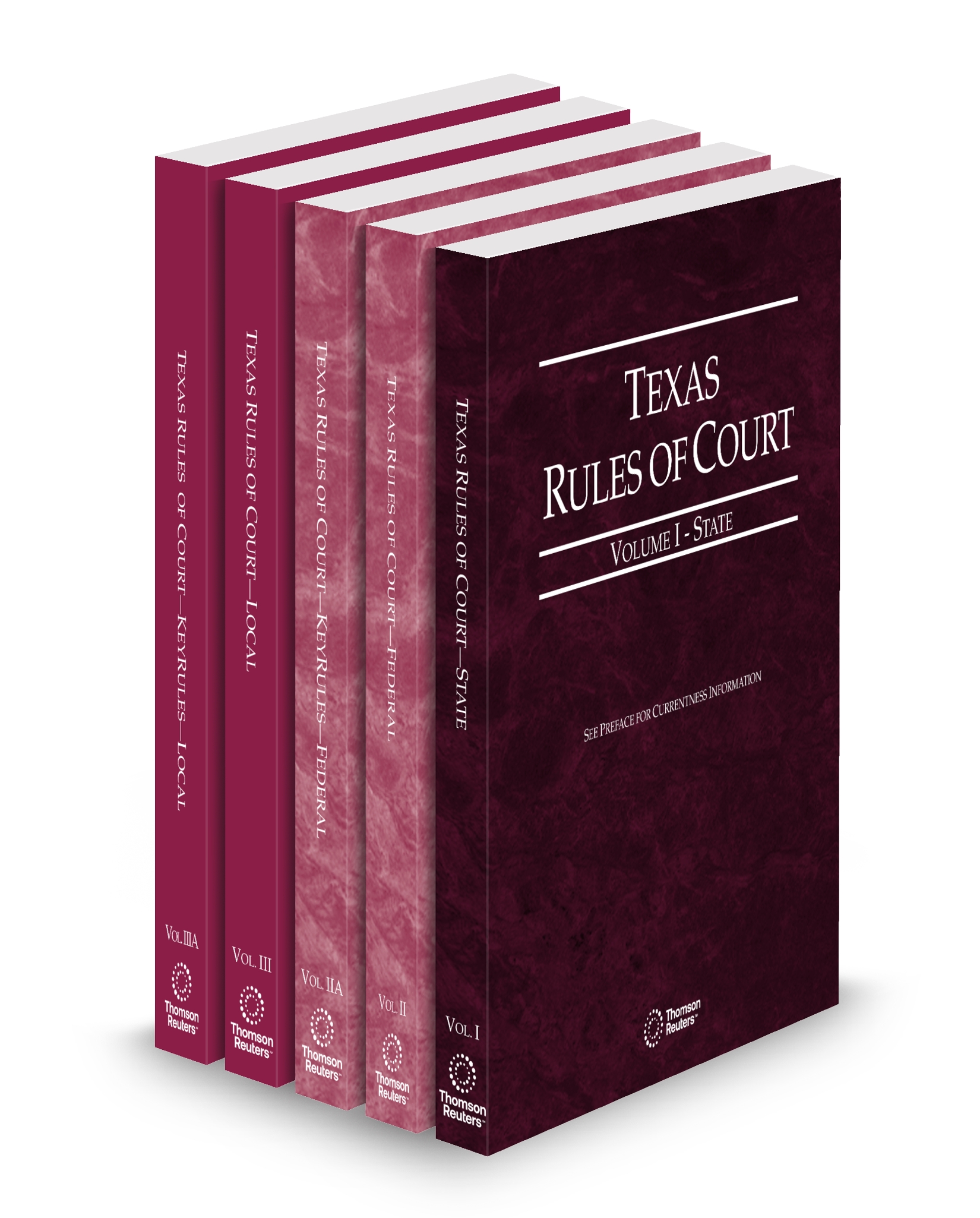 Cover of TX COURT RULES STATE, FEDERAL, FEDERAL KEY, LOCAL AND LOCAL KEY FULL SET
