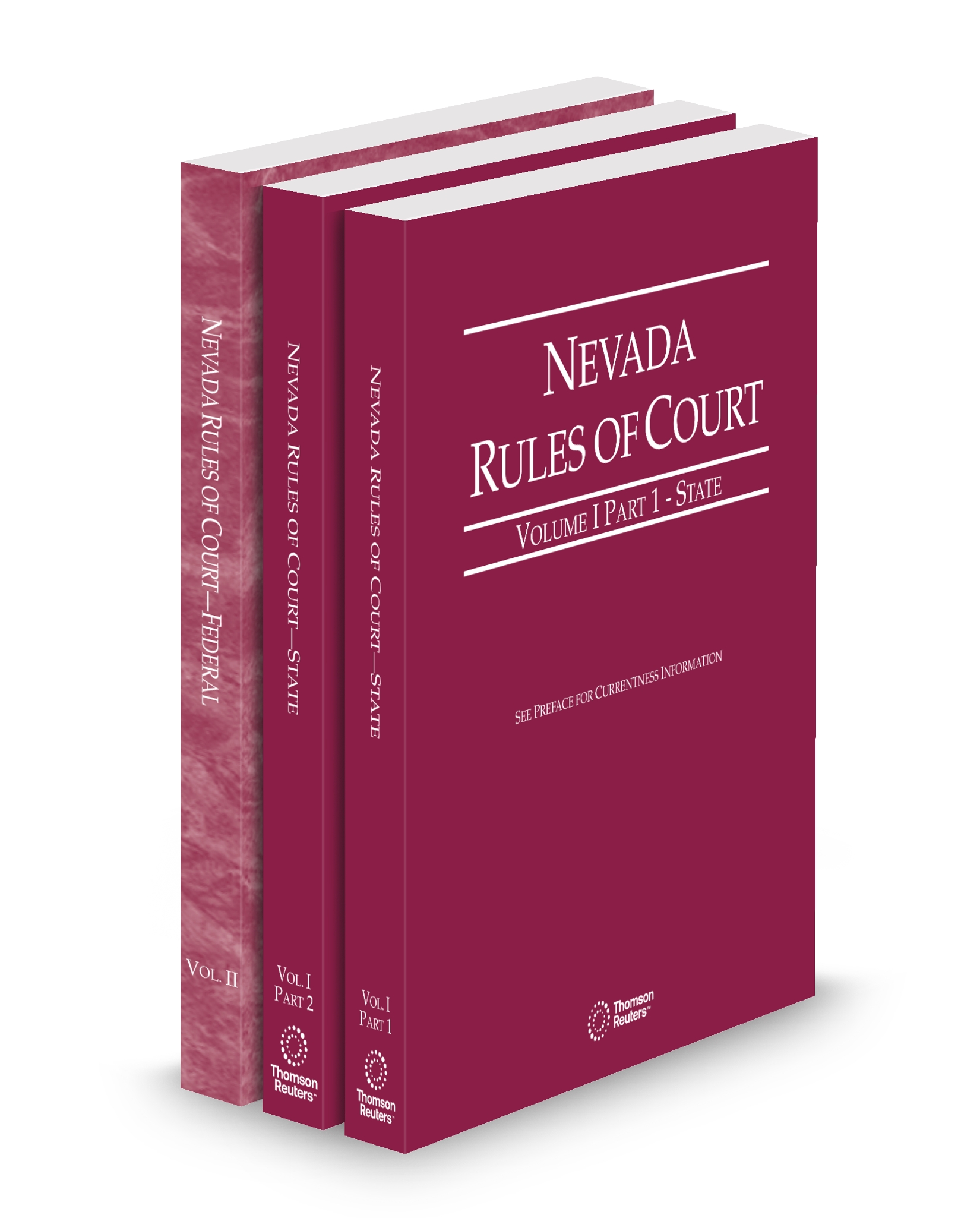 Cover of NV COURT RULES STATE AND FEDERAL V.I AND II FULL SET