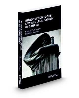 Cover of Introduction to the Law and Legal System of Canada