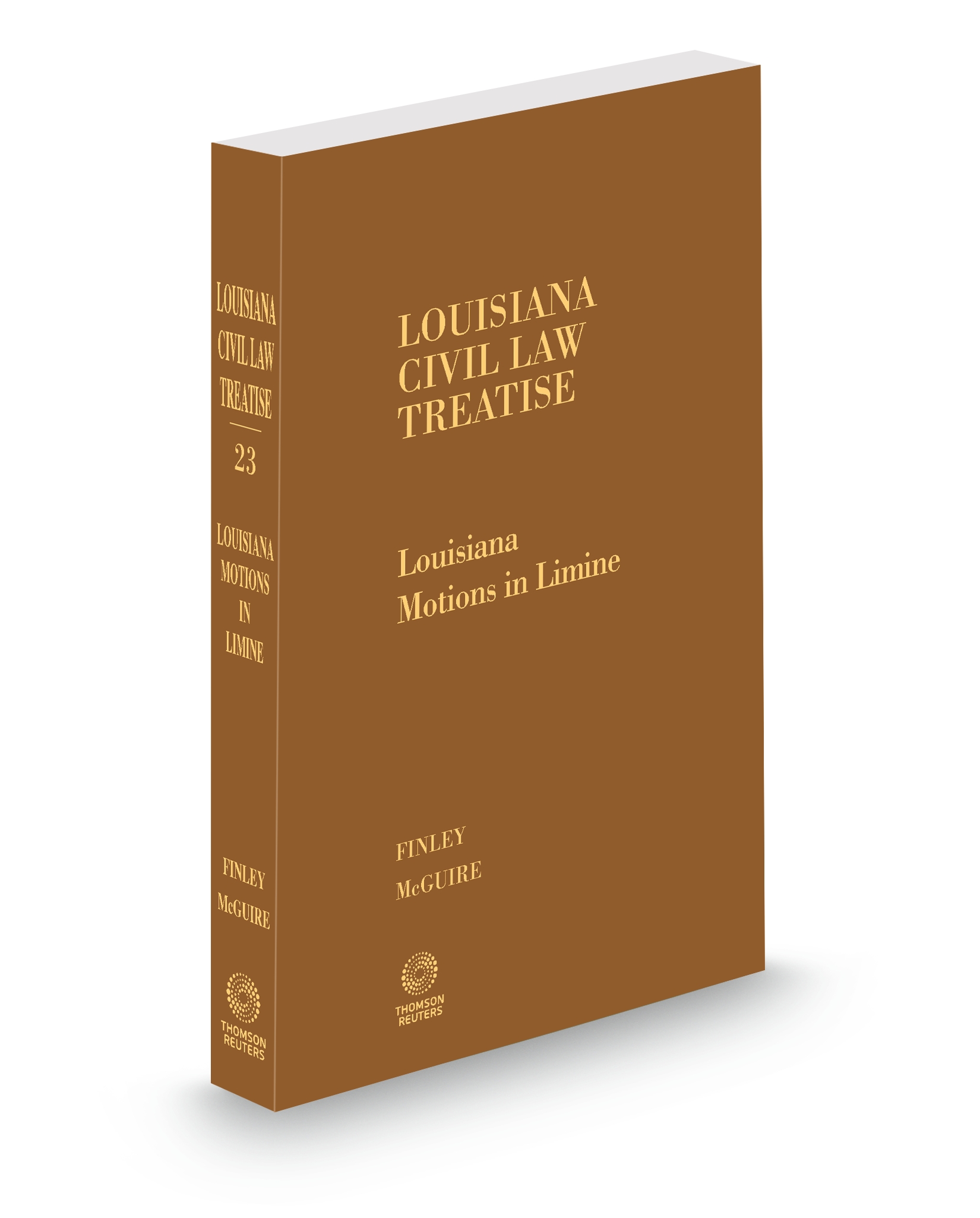 Cover of LA CIVIL LAW TREATISE V.23 MOTIONS IN LIMINE FULL SET